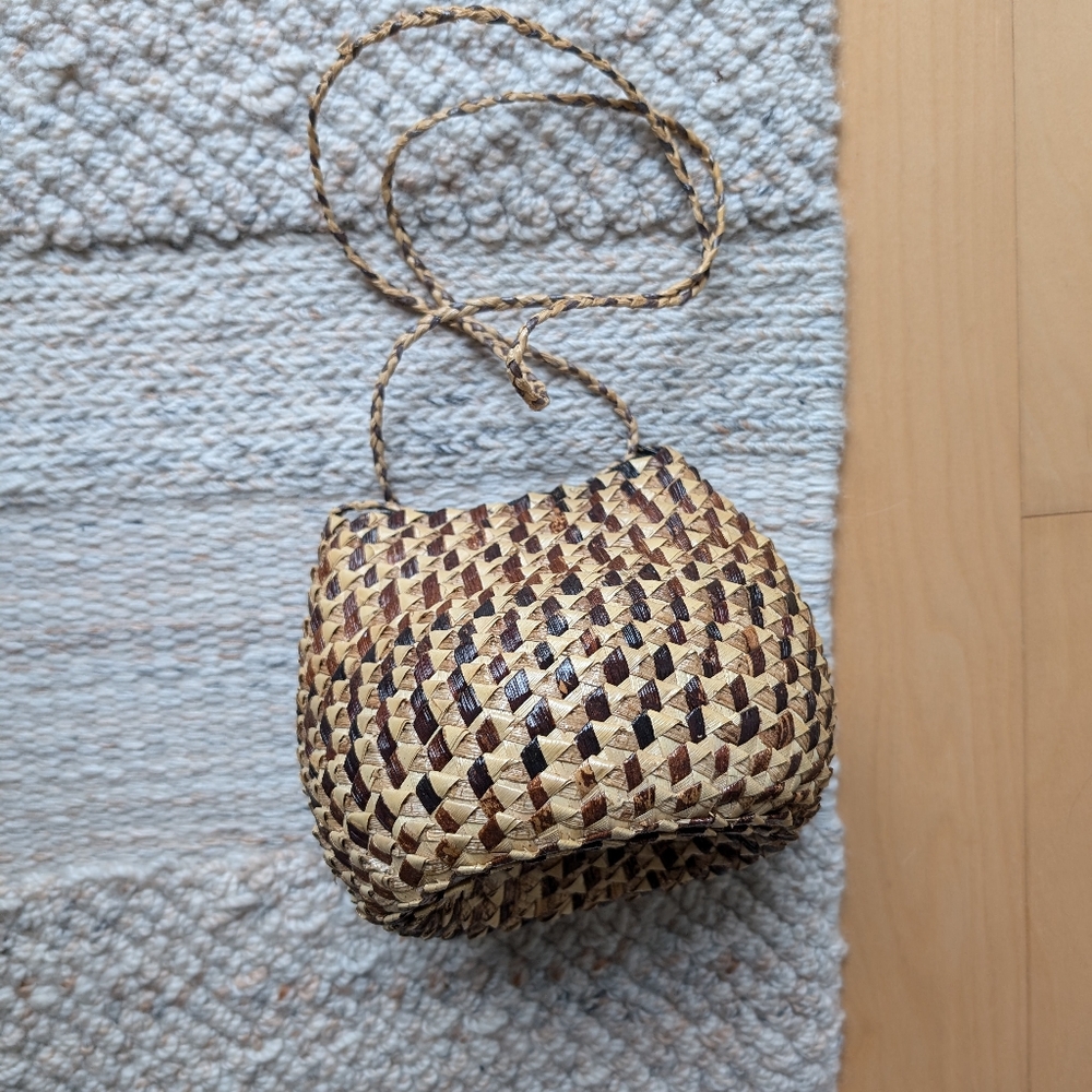 Vintage Wicker Boho Purse